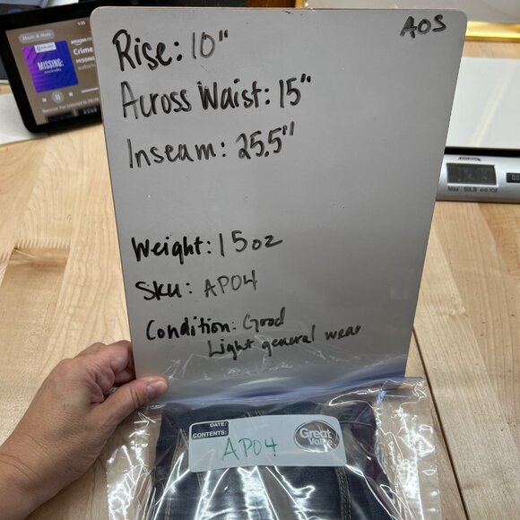 Articles Of Society Cropped Flare High Waist Dark Wash Denim Jeans Size 29 - Picture 6 of 7